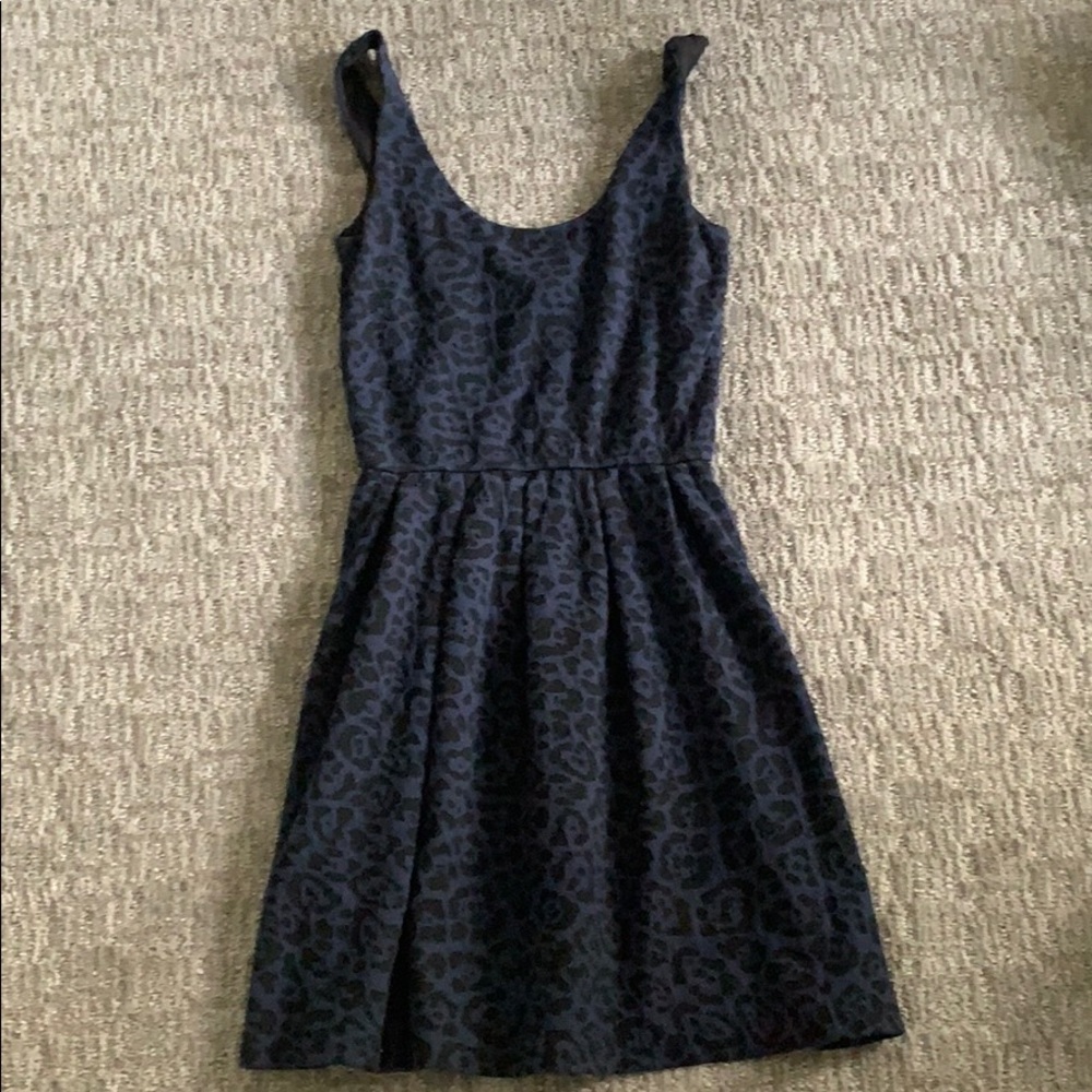 Aqua print dress